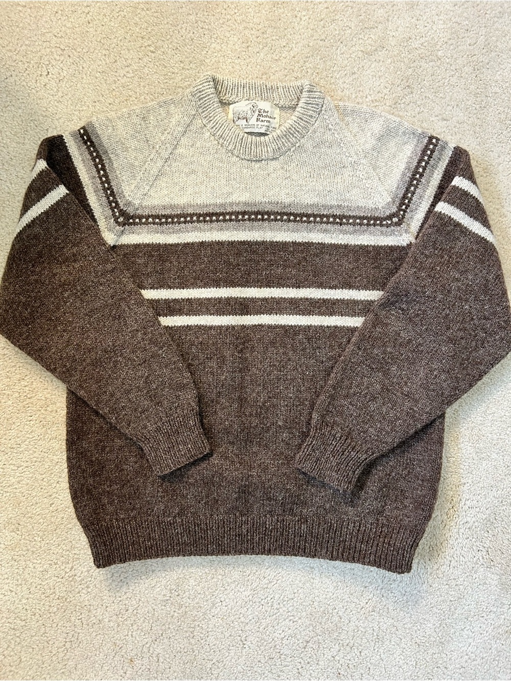 Vintage The Mohair Farm Kangaroo Flat Sweater